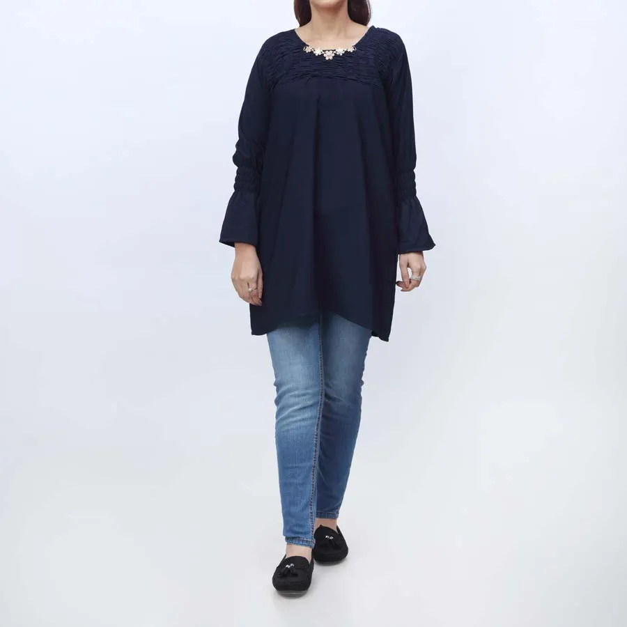 1PC- Solid Georget Chiffon Shirt PW9023