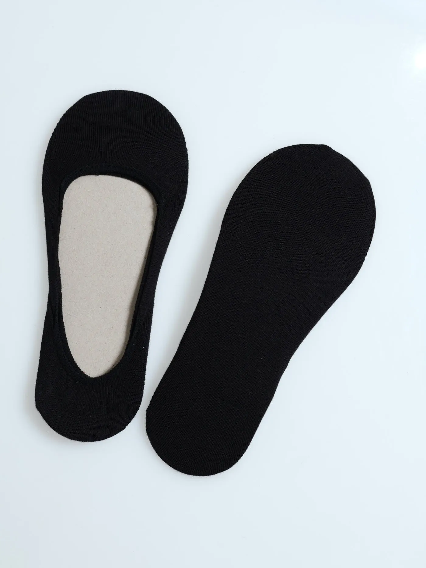 2 Pack Invisible Socks - Black