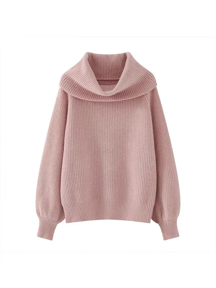 2023 New Turtleneck Sweater Women's Autumn and Winter Korean Style Loose Pullover Lazy and Versatile Outerwear Bottoming Sweater