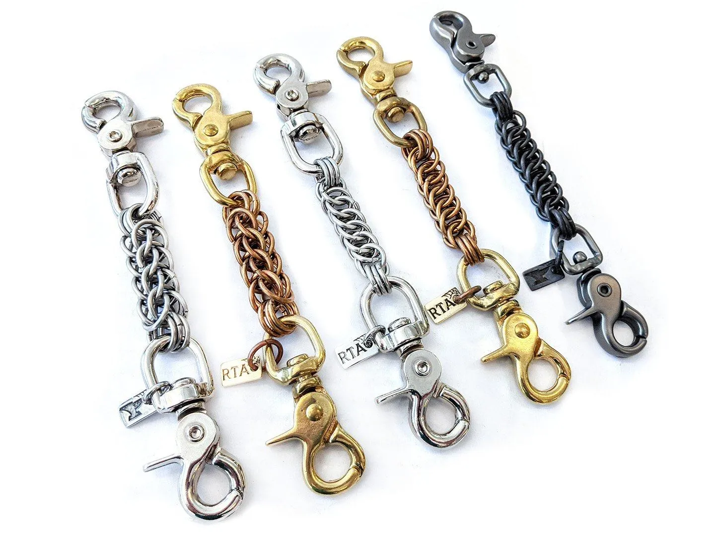 7 Inch Short Chain Mail Wallet Chain