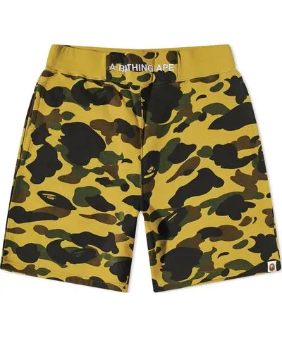 A Bathing Ape Men's 1st Camo Sweat Shorts