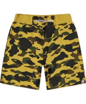 A Bathing Ape Men's 1st Camo Sweat Shorts