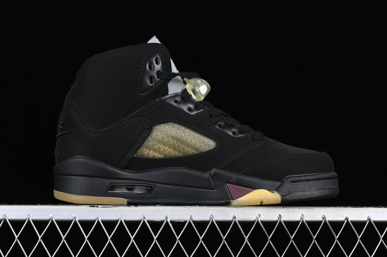 A Ma Maniere x Air Jordan 5 Burgundy Crush Black Pale Ivory FD1330-001