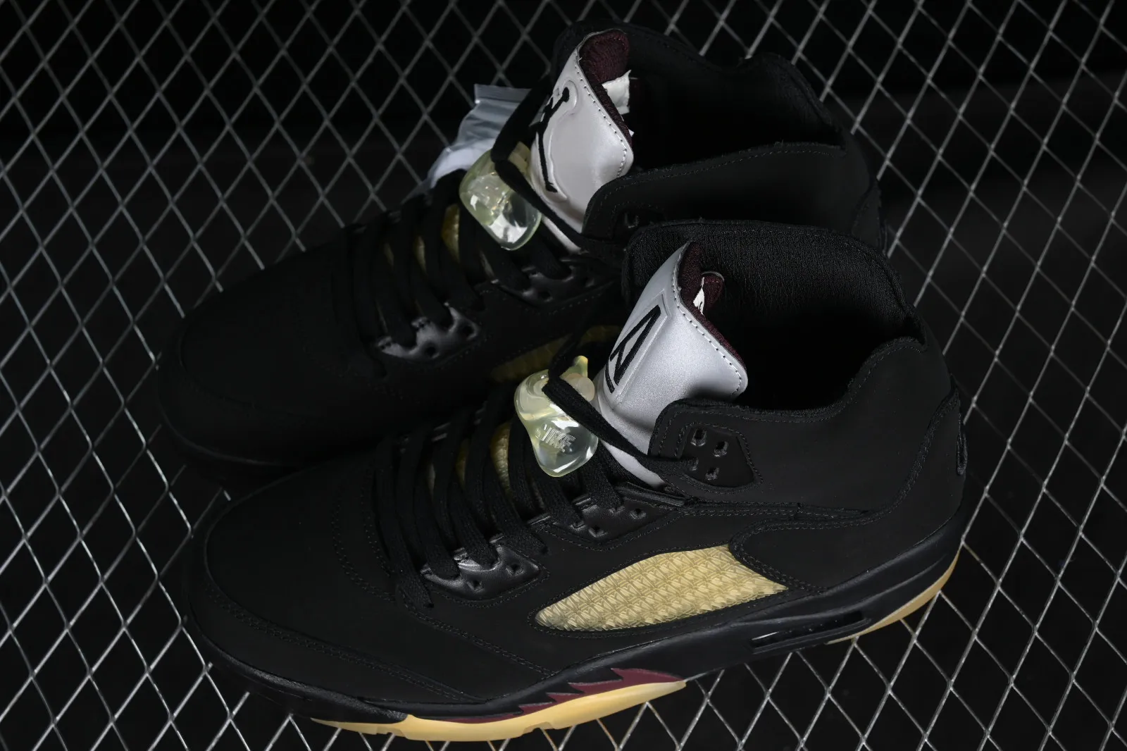 A Ma Maniere x Air Jordan 5 Burgundy Crush Black Pale Ivory FD1330-001