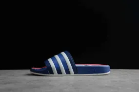 Adidas Adilette Premium Slides Blue Cloud White Hi-Res Red FX4429