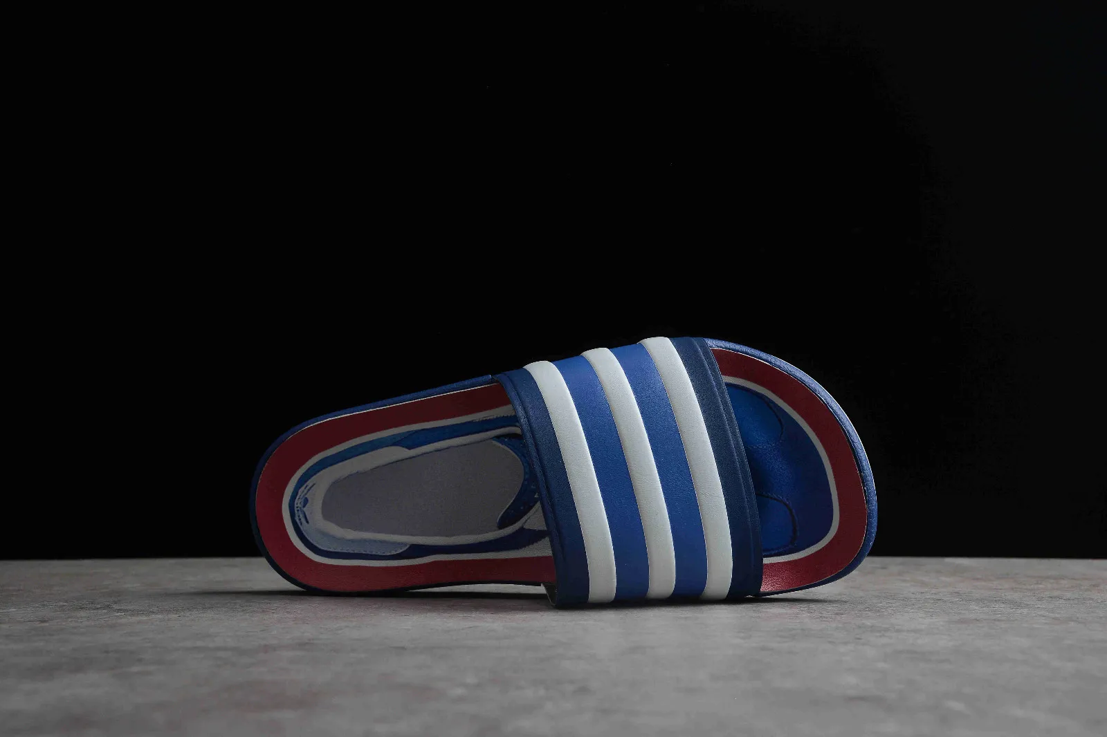 Adidas Adilette Premium Slides Blue Cloud White Hi-Res Red FX4429