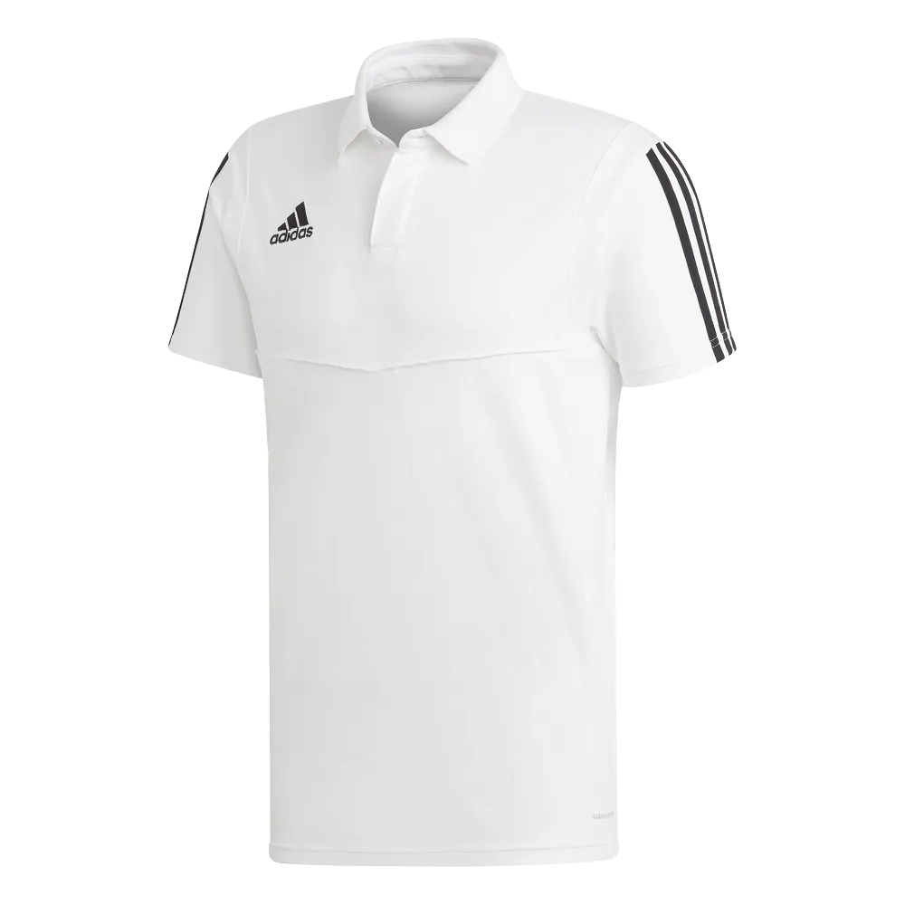 Adidas Adult Tiro 19 Polo (White/Black)