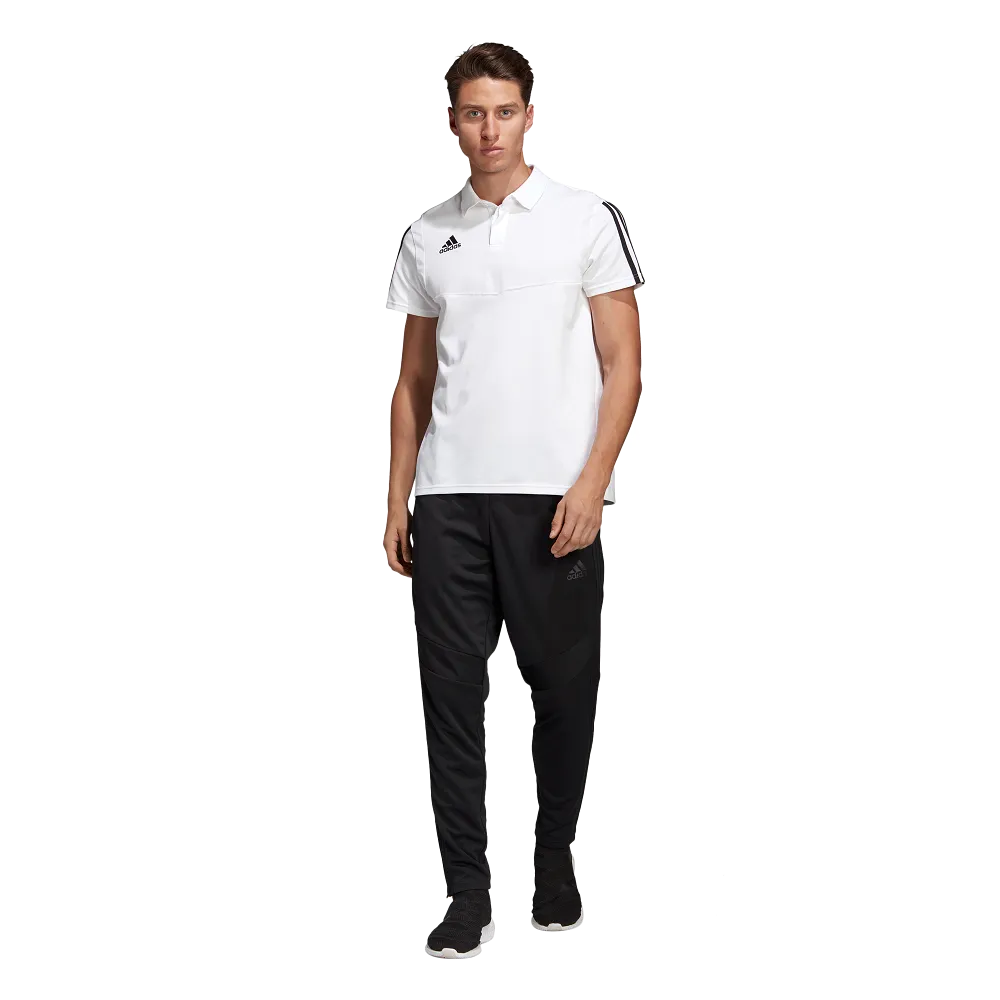 Adidas Adult Tiro 19 Polo (White/Black)