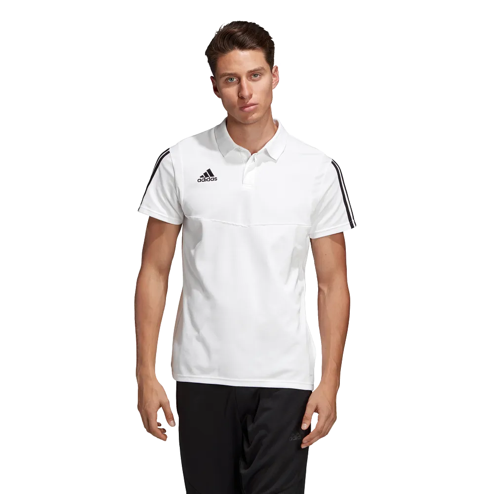 Adidas Adult Tiro 19 Polo (White/Black)