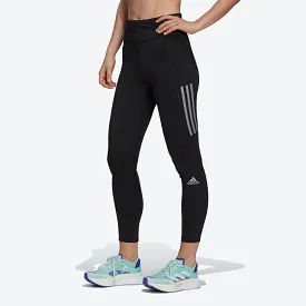 adidas Own The Run 7/8 Womens Running Leggings Ladies Fitness Blue Black