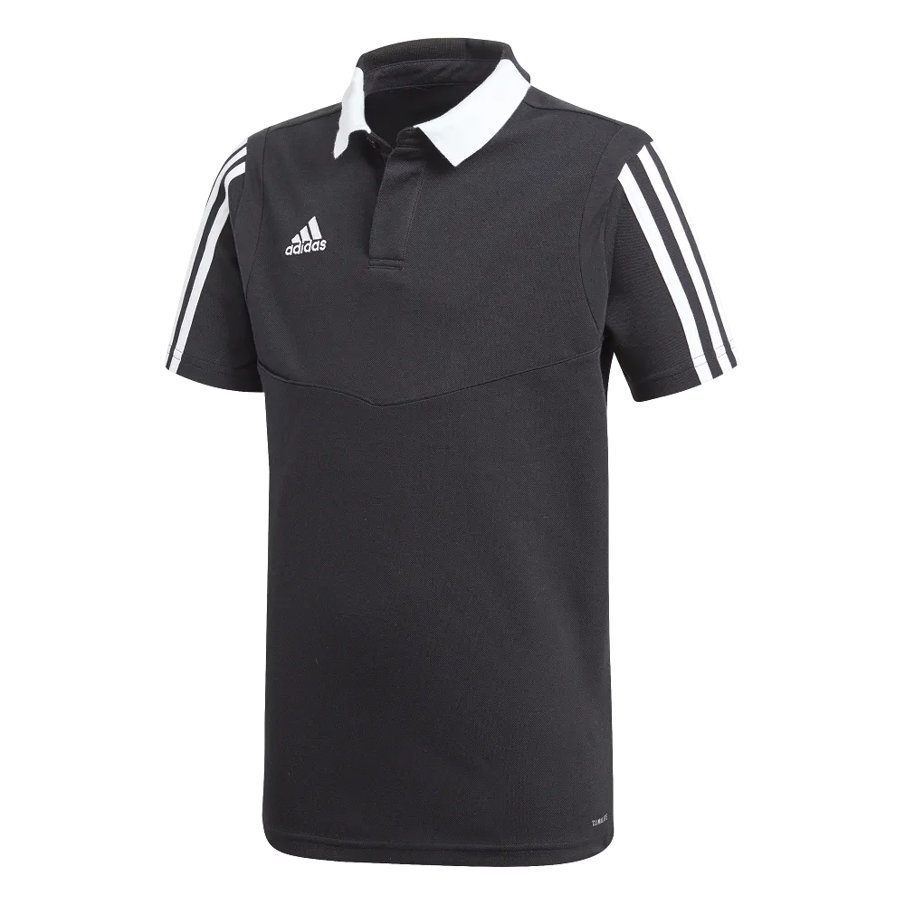 Adidas Youth Tiro 19 Polo (Black/White)