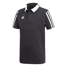 Adidas Youth Tiro 19 Polo (Black/White)