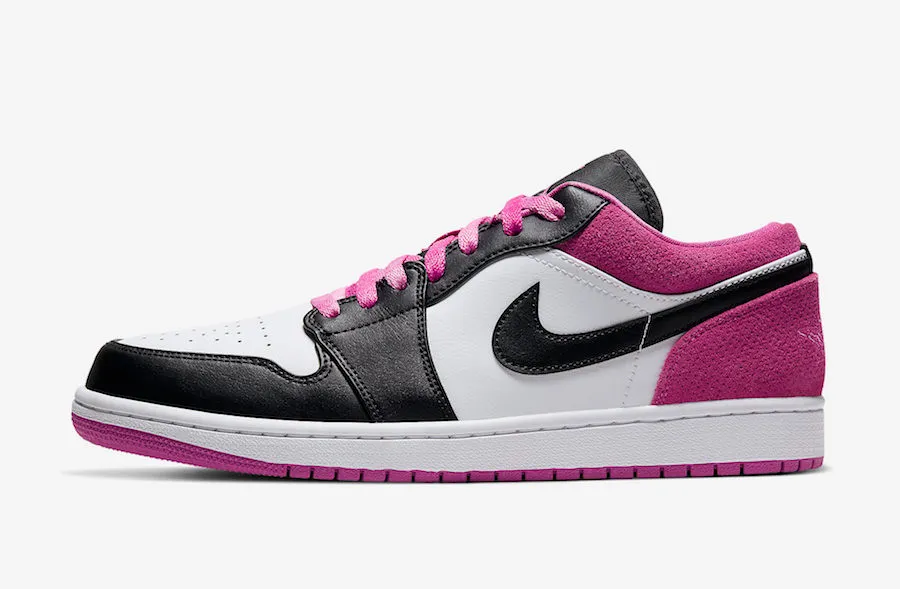 Air Jordan 1 Low Black Active Fuchsia White CK3022-005