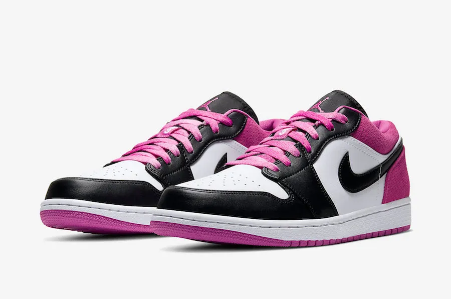 Air Jordan 1 Low Black Active Fuchsia White CK3022-005