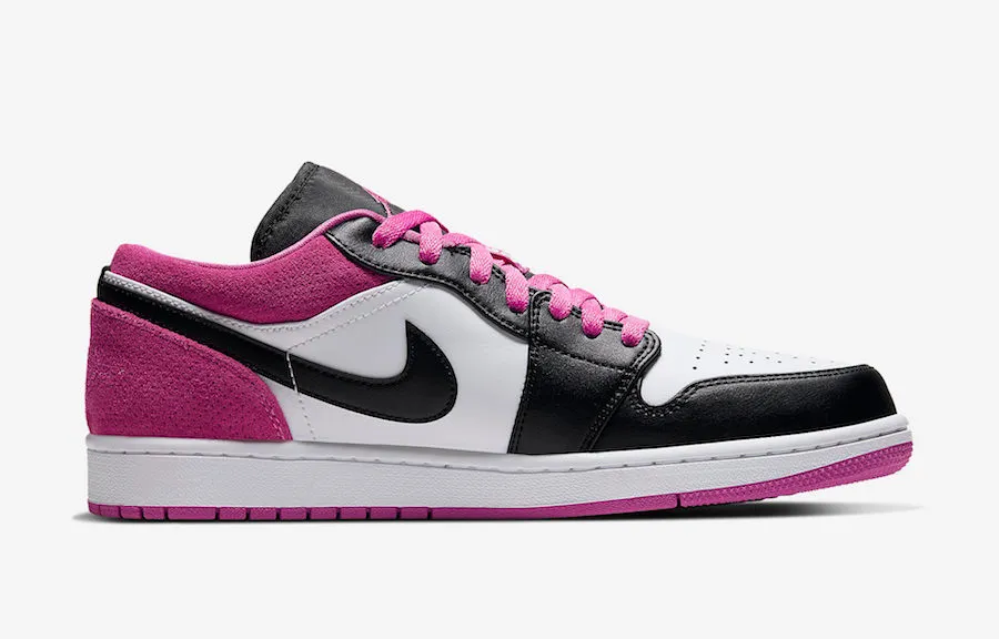 Air Jordan 1 Low Black Active Fuchsia White CK3022-005