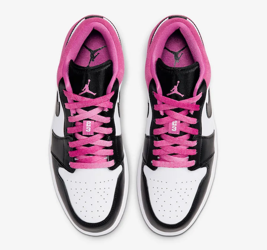 Air Jordan 1 Low Black Active Fuchsia White CK3022-005