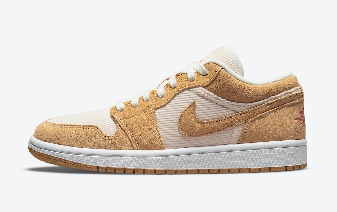 Air Jordan 1 Low SE Twine Orange Quartz Corduroy DH7820-700