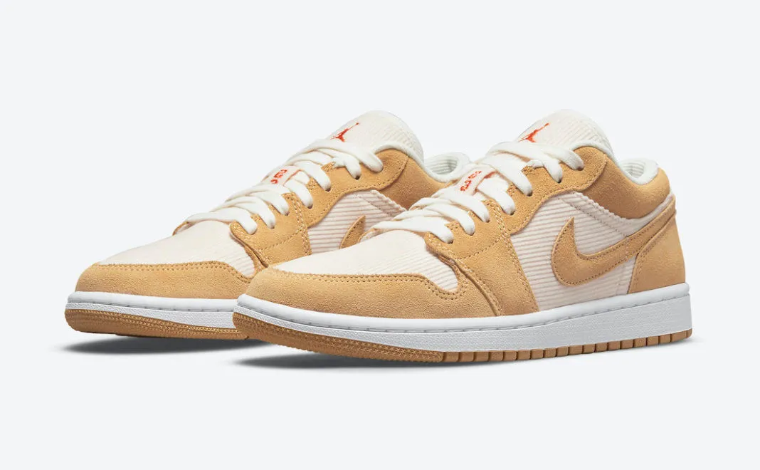 Air Jordan 1 Low SE Twine Orange Quartz Corduroy DH7820-700