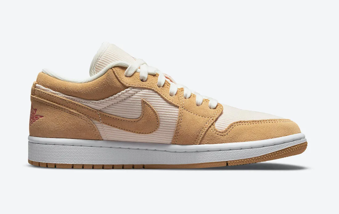 Air Jordan 1 Low SE Twine Orange Quartz Corduroy DH7820-700