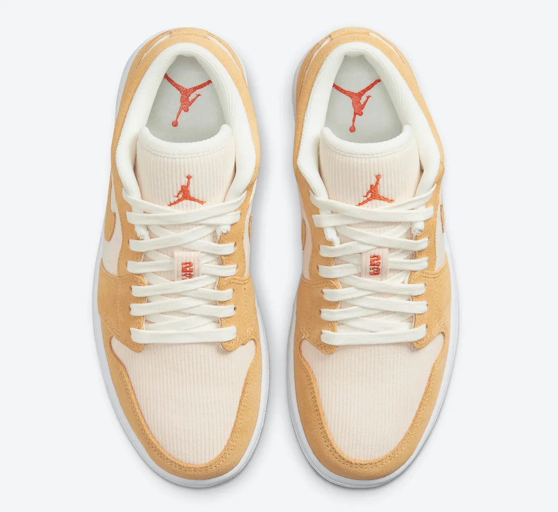 Air Jordan 1 Low SE Twine Orange Quartz Corduroy DH7820-700