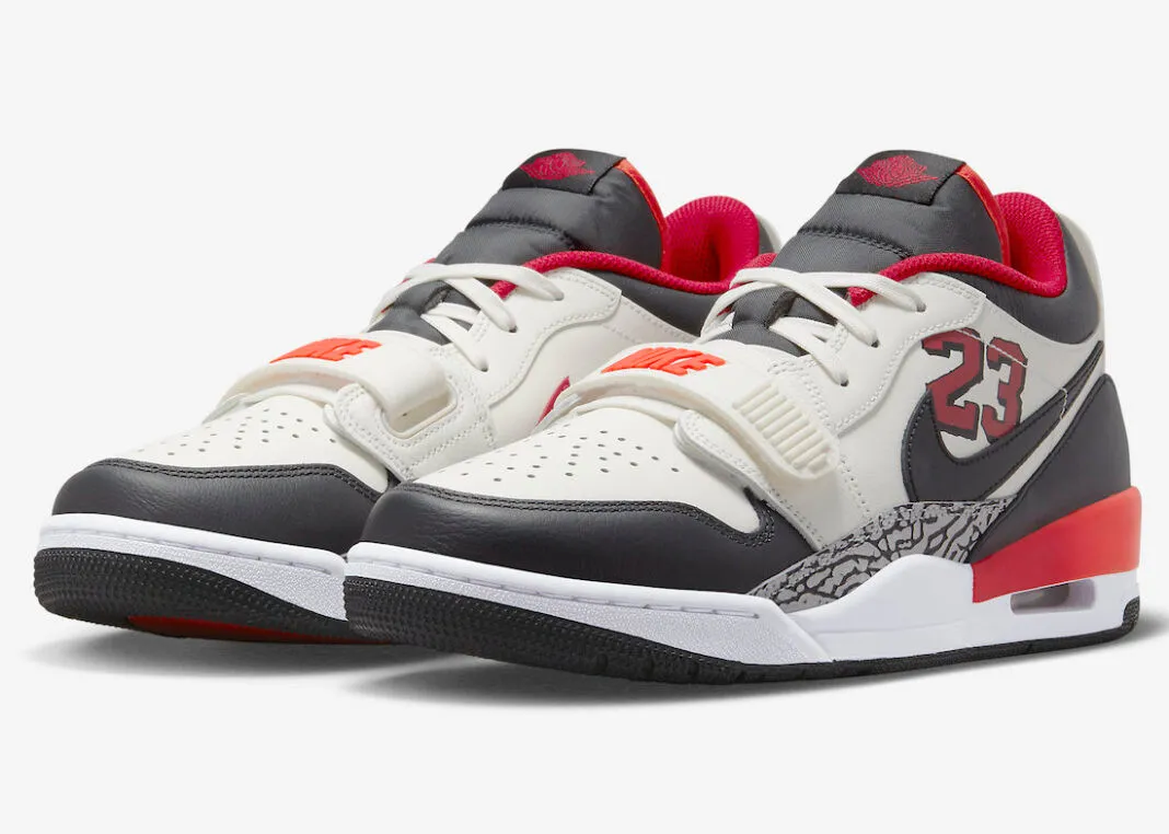 Air Jordan Legacy 312 Low 23 White Black Red FJ7221-101