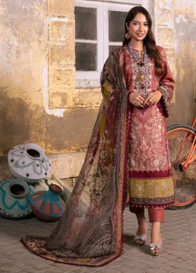 Aira By Asim Jofa Embroidered Lawn Unstitched 3 Piece Suit - AJ24AP AJAR-17