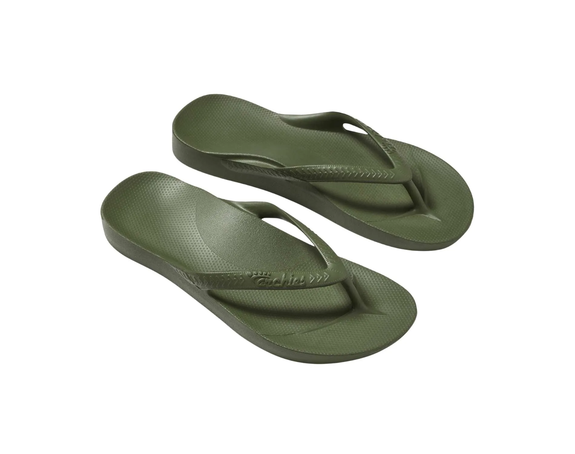 Archies Arch Support Thongs Khaki