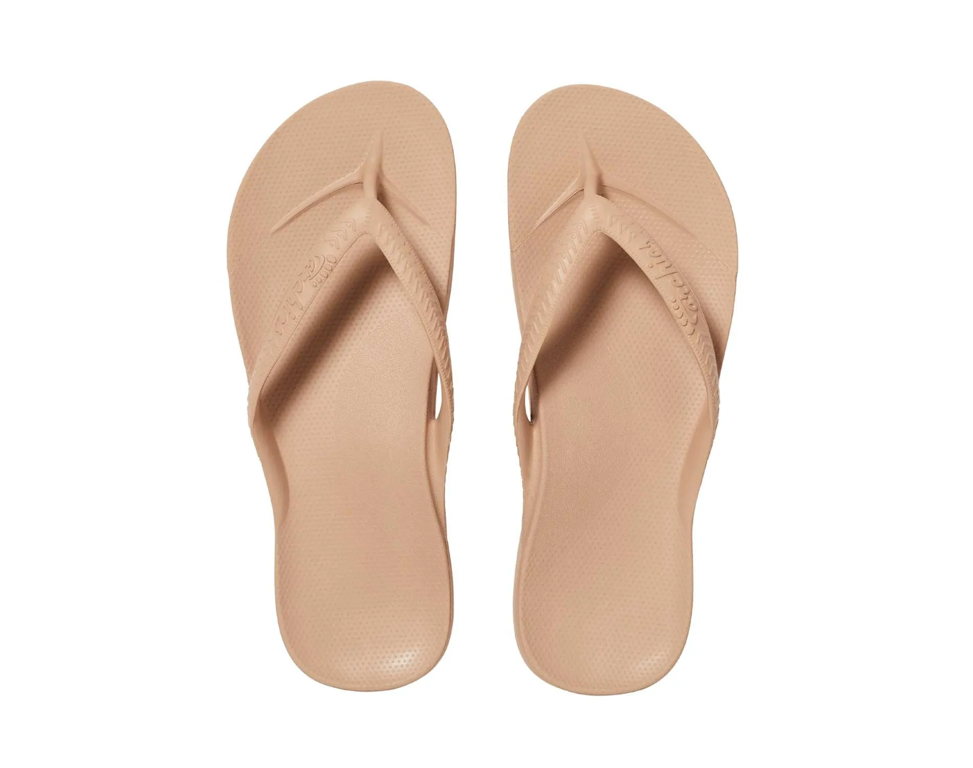 Archies Arch Support Thongs Tan