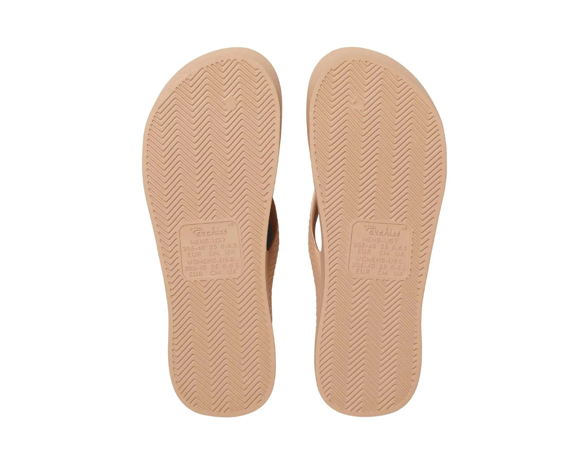 Archies Arch Support Thongs Tan