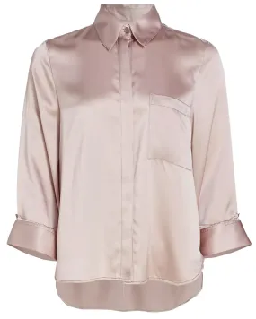 Arctic Dust Silk Boyfriend Shirt