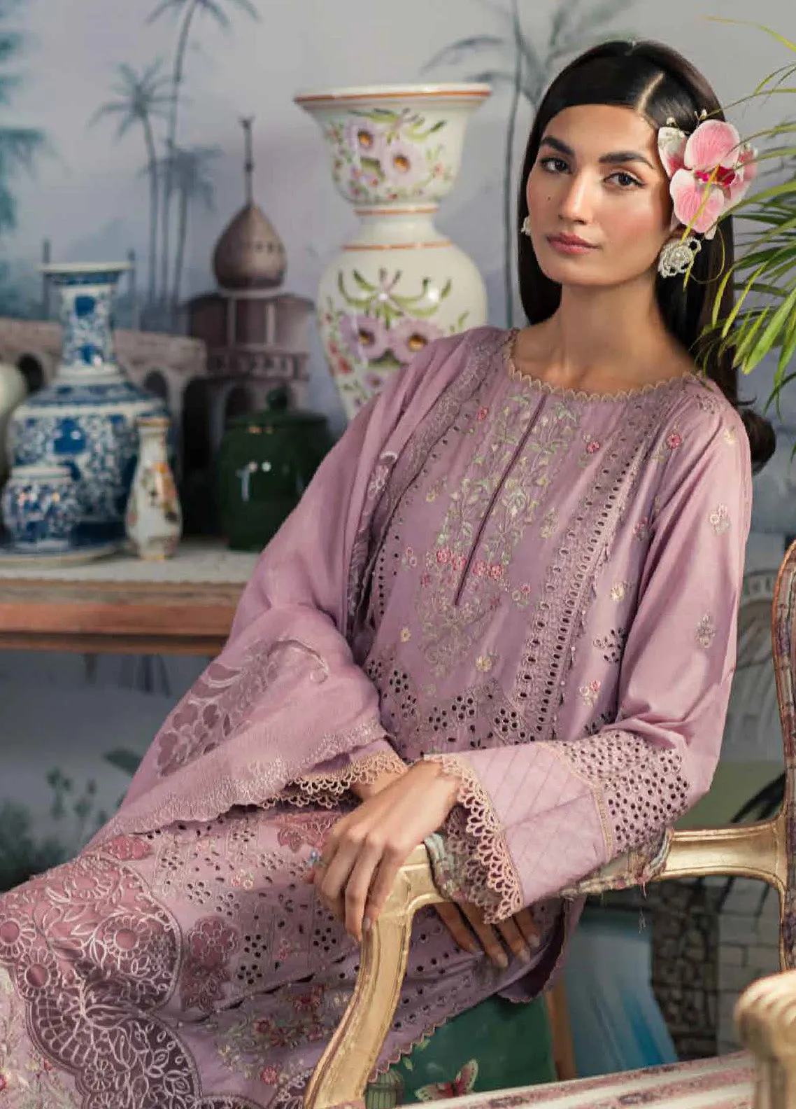 Ayra By Emaan Adeel Embroidered Lawn Unstitched 3 Piece Suit - EA24AL AR-03