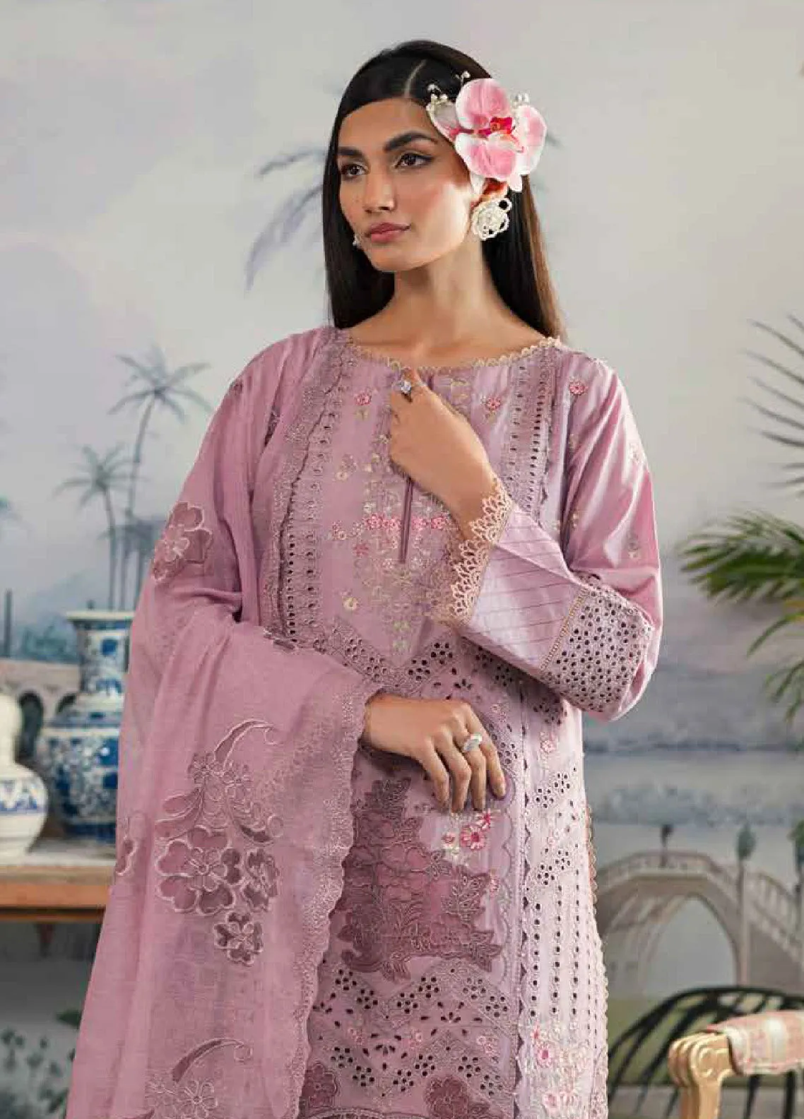 Ayra By Emaan Adeel Embroidered Lawn Unstitched 3 Piece Suit - EA24AL AR-03