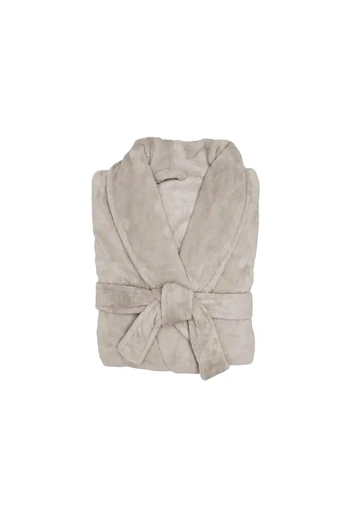 Bambury - Microplush Robe - Stone