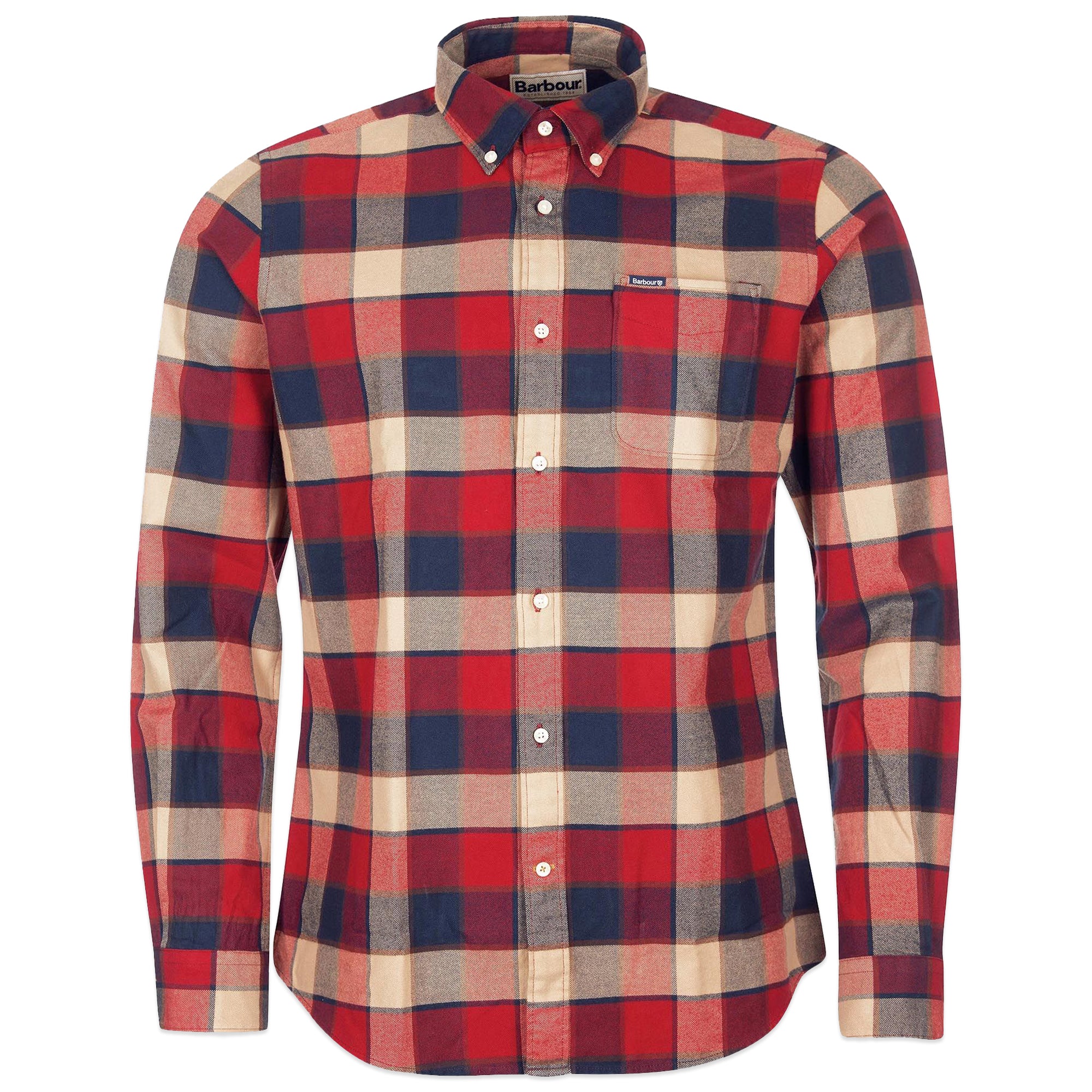 Barbour Valley Tailored Shirt - Rich Red