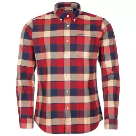 Barbour Valley Tailored Shirt - Rich Red