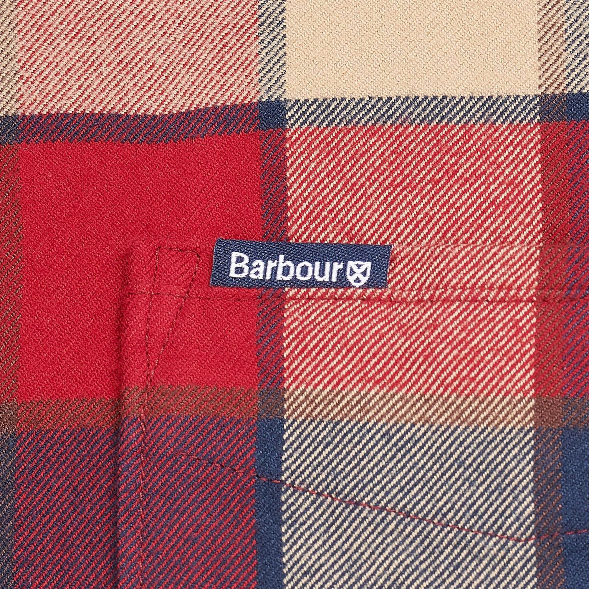 Barbour Valley Tailored Shirt - Rich Red