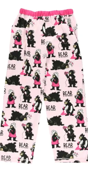 Bear in AM Pink Women's PJ Pant