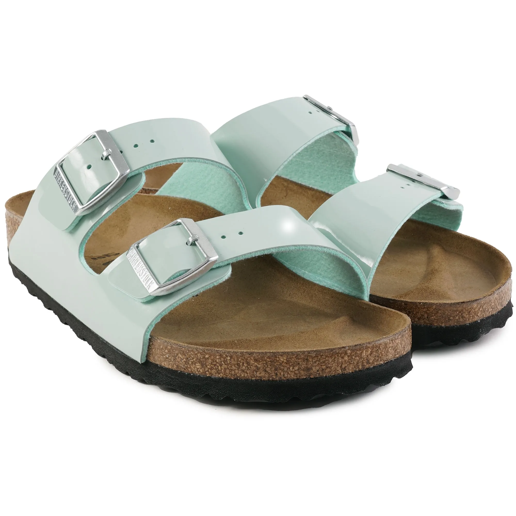 Birkenstock Arizona Birko-Flor Patent - Surf Green