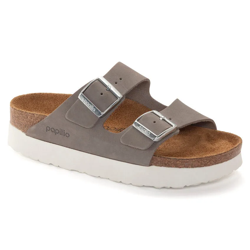 Birkenstock Arizona Platform Dove Gray Women's