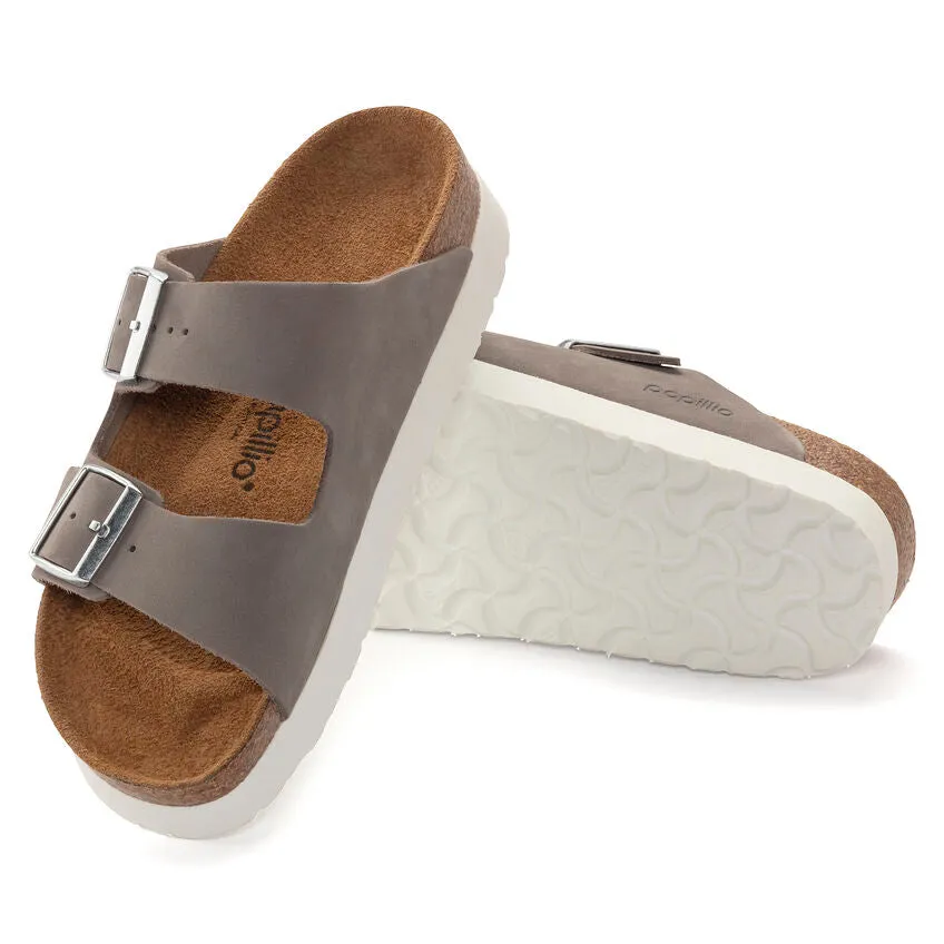 Birkenstock Arizona Platform Dove Gray Women's