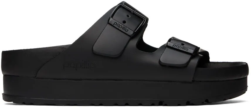 Birkenstock Black Papillio Edition Narrow Arizona Flex Platform Sandals