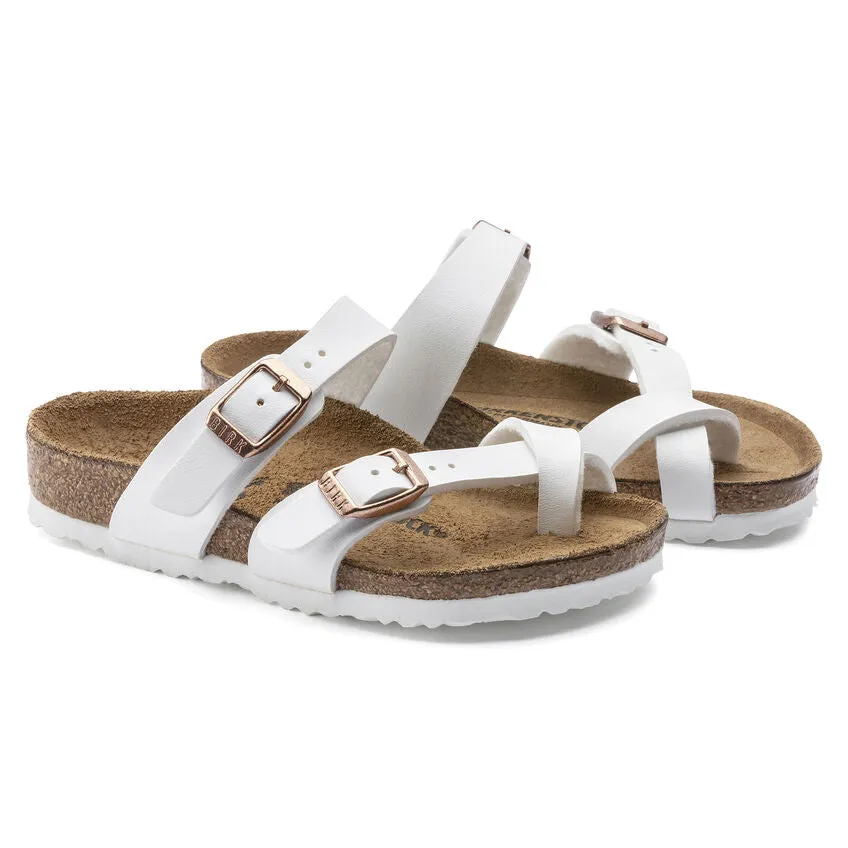 Birkenstock Kid's Mayari Birko-Flor in White