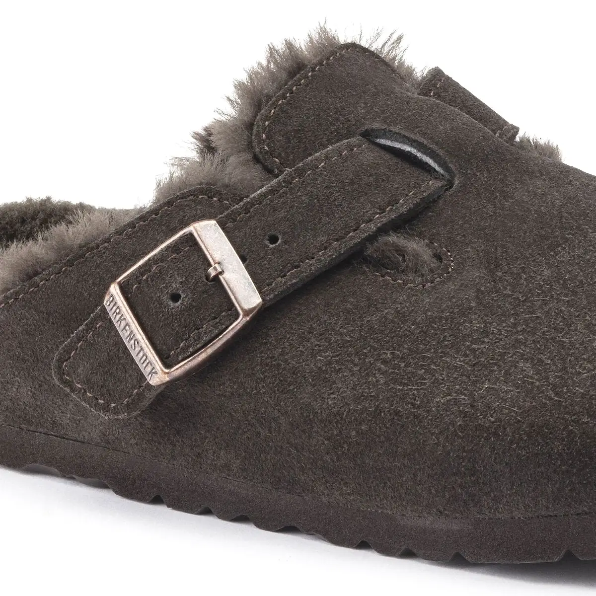 Birkenstock Men's Boston Shearling Brown Suede