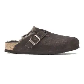 Birkenstock Men's Boston Shearling Brown Suede