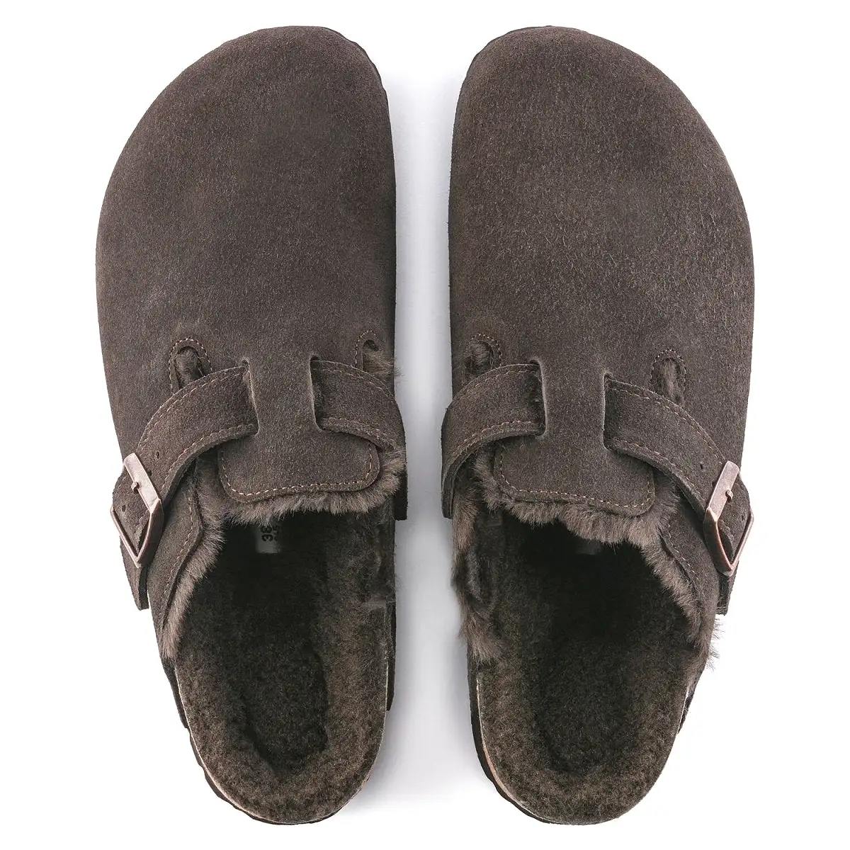 Birkenstock Men's Boston Shearling Brown Suede