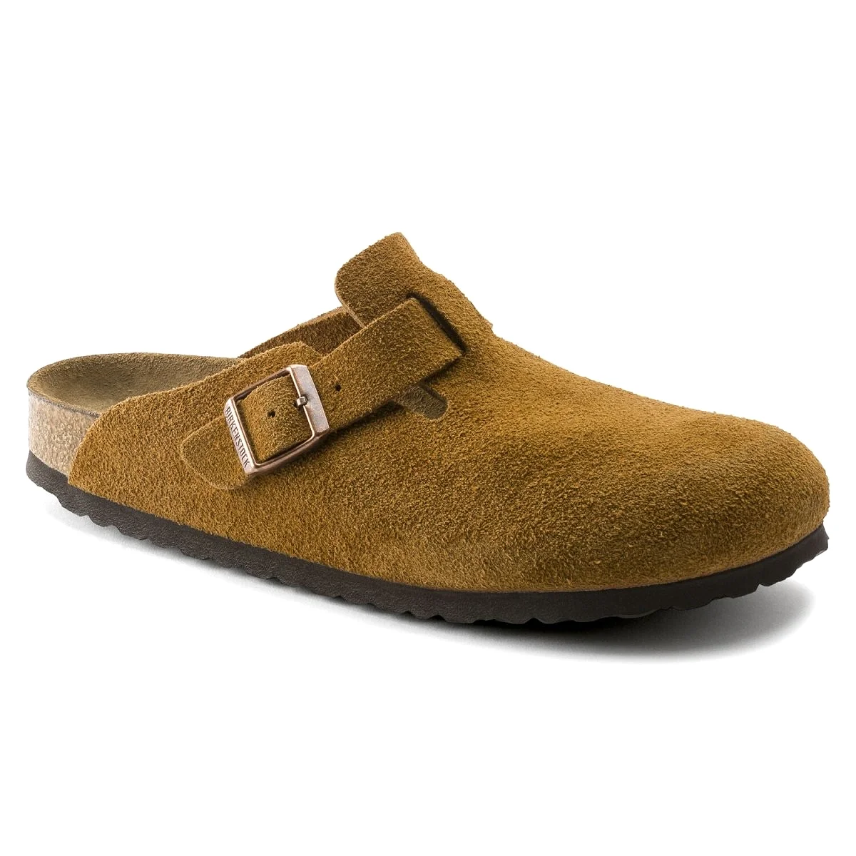 Birkenstock Men's Boston SOFT Footbed Mink Suede