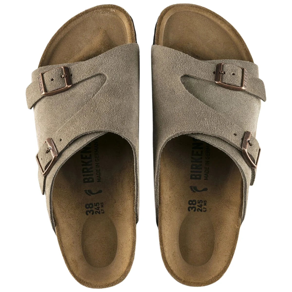 Birkenstock Men's Zurich Taupe Suede