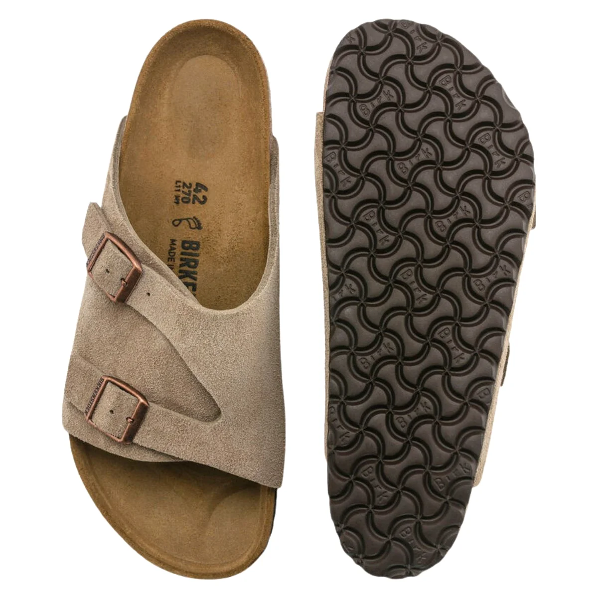 Birkenstock Men's Zurich Taupe Suede