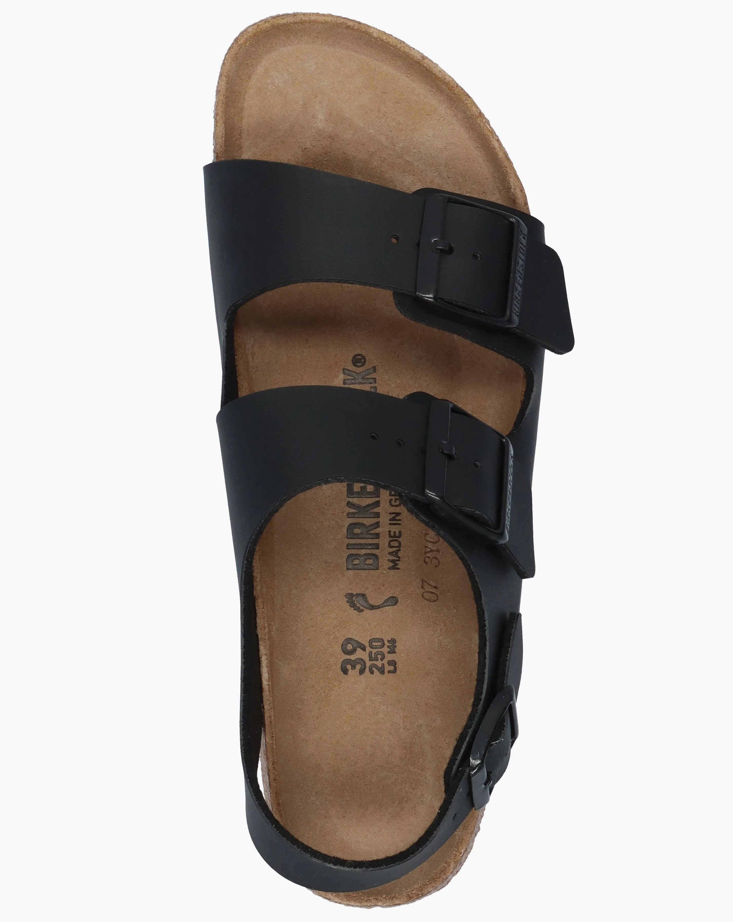 Birkenstock Milano Black Birko-Flor Sandals Narrow Width | Simply Be