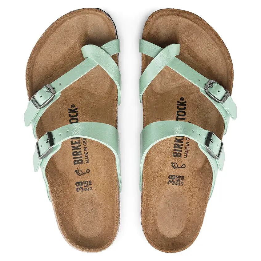 'Birkenstock USA' Women's Mayari Birko-Flor Sandal - Graceful Matcha